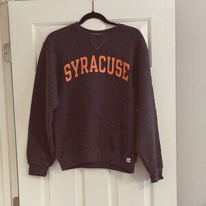 Syracuse University | Russell Athletic dk heather gray sweatshirt, cozy! S/M